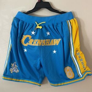 Crenshaw Blue and Yellow Men's Shorts